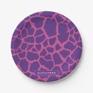Giraffe Pattern Paper Plates
