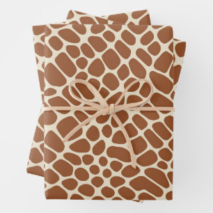 Giraffe Pattern Wrapping Paper Sheets