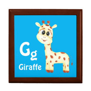 Giraffe personalize ABC: Letter G - Add Your Name Gift Box
