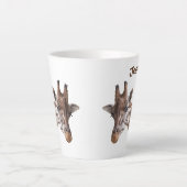 Giraffe Personalized Name Latte Mug (Front)