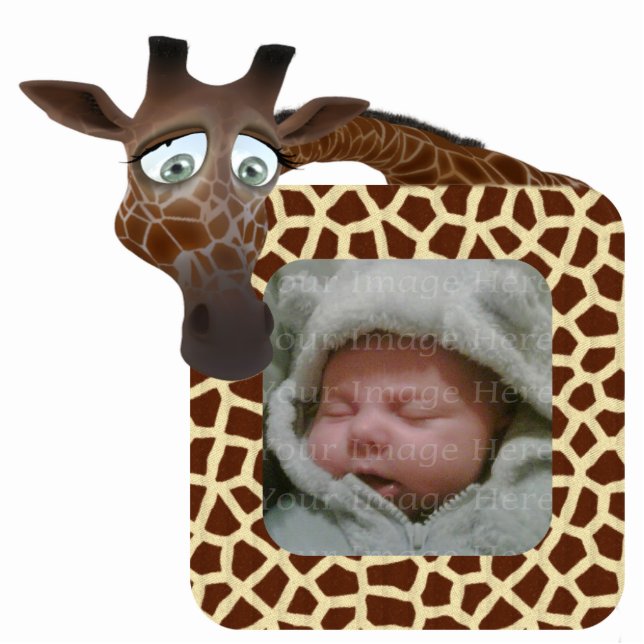 Giraffe Photo Frame Statuette (Front)
