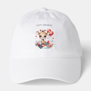 Giraffe Pilot Birthday Hat