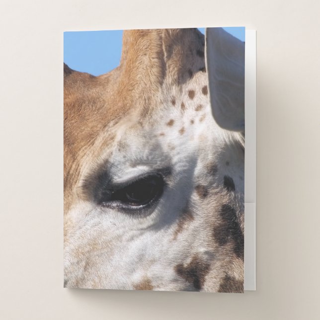 GIRAFFE  POCKET FOLDER (Front)