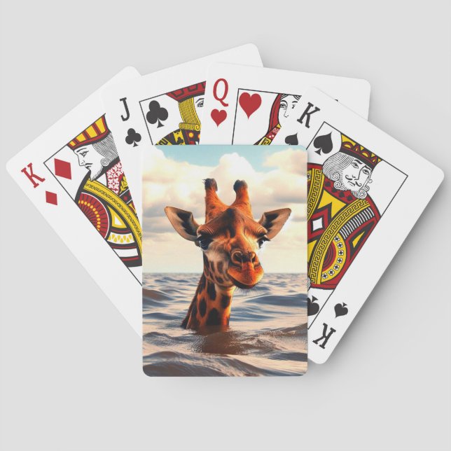 Giraffe  poker cards (Back)