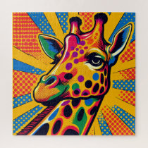Giraffe Pop Art 600 Piece Puzzle