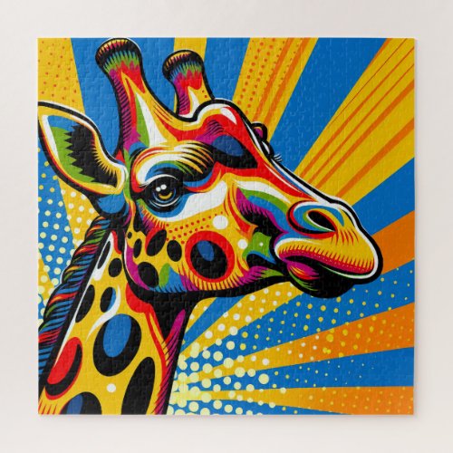 Giraffe Pop Art 600 Piece Puzzle