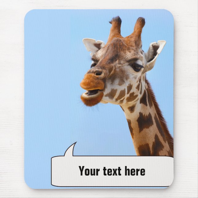 Giraffe Portrait mousepad (Front)