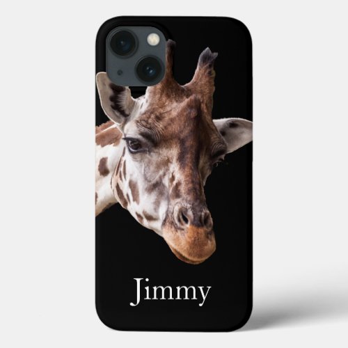 Giraffe Portrait _ Name iPad Mini Case