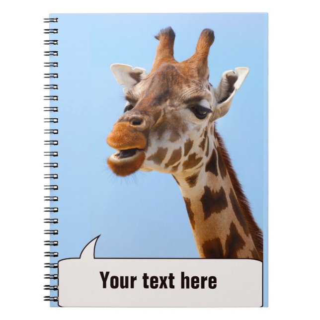 Giraffe Portrait notebook (Front)