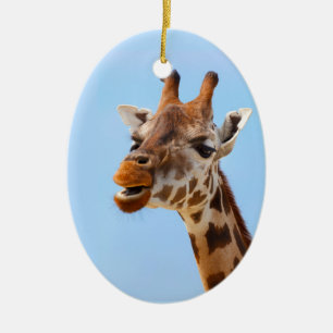 Giraffe Portrait ornament