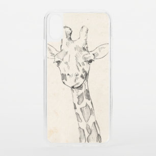 Giraffe Portrait   Sketch iPhone XS Case