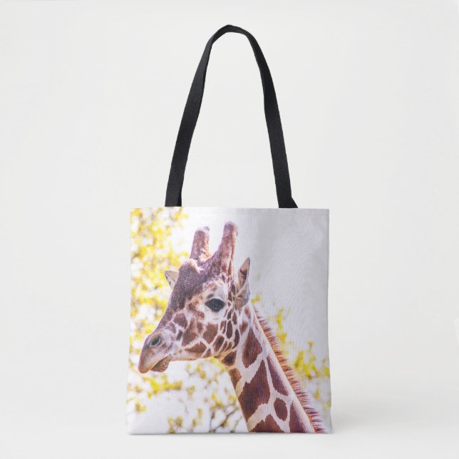 Giraffe Portrait Tote Bag (Front)