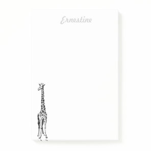 Giraffe Post-It Notes - personalized