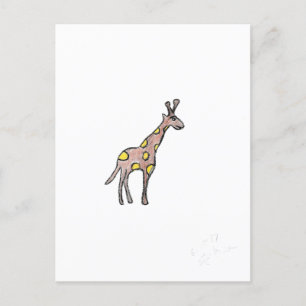 Giraffe postcard