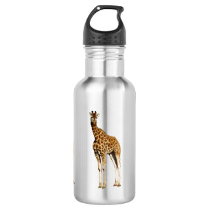 Giraffe Princess, Stainless Steel Water Bottle