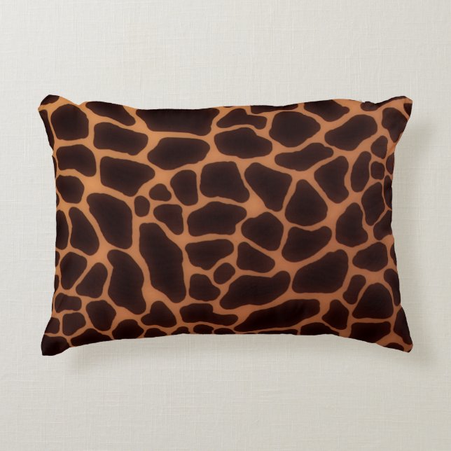 Giraffe Print Accent Pillow (Front)