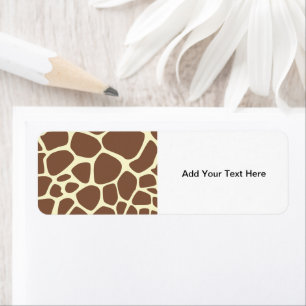 Giraffe Print, Brown Giraffe, Animal Print, Jungle Label