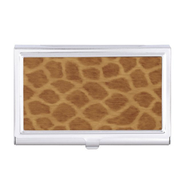 Giraffe Print Business Card Holder (Front)