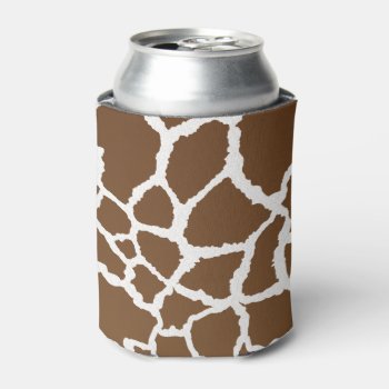 Giraffe Print Can Cooler by stickywicket at Zazzle