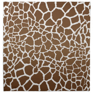Giraffe print cloth napkin