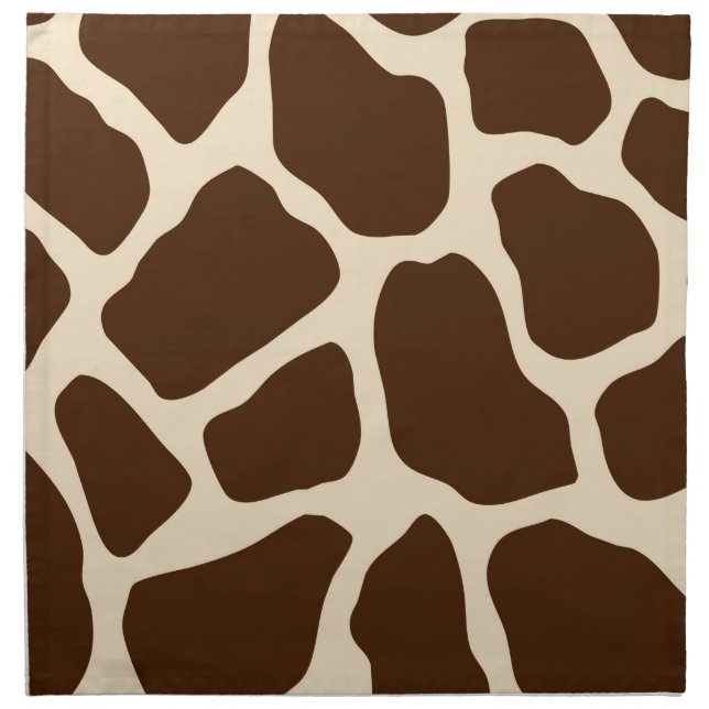 Giraffe Print Cloth Napkin (Front)