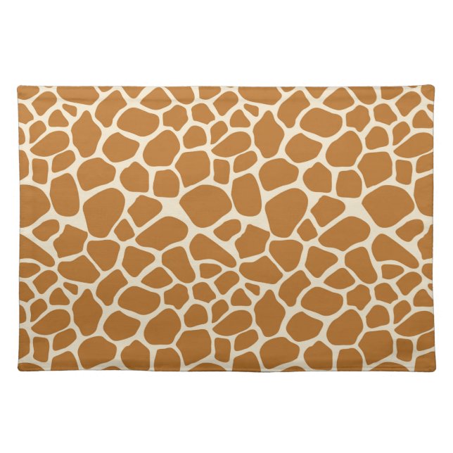 Giraffe Print Cloth Placemat (Front)