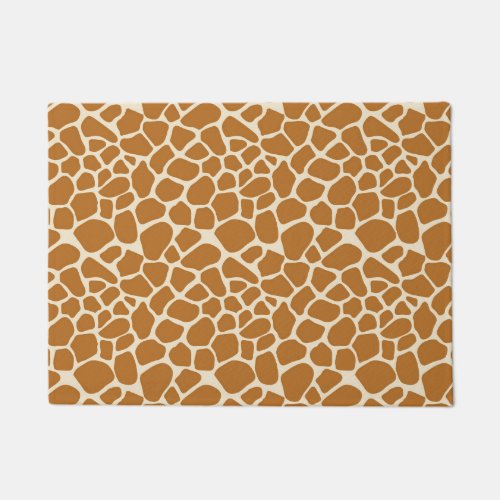 Giraffe Print Door Mat