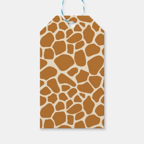 Giraffe Print Gift Tag