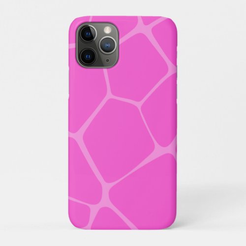 Giraffe Print in Pink iPhone 11 Pro Case