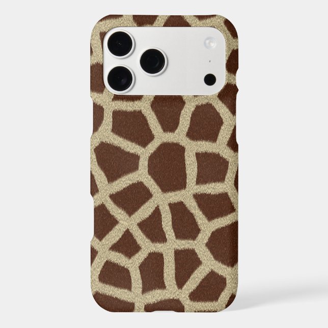 Giraffe Print Iphone Case (Back)
