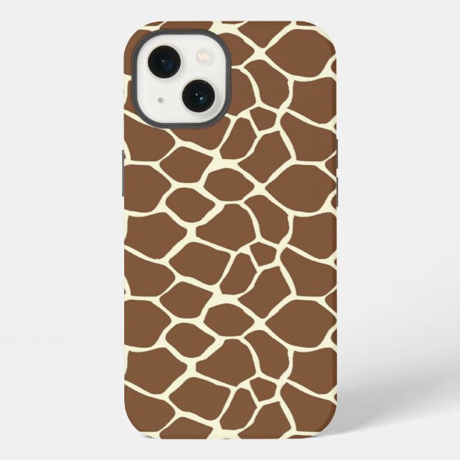 Giraffe Print Iphone Case (Back)