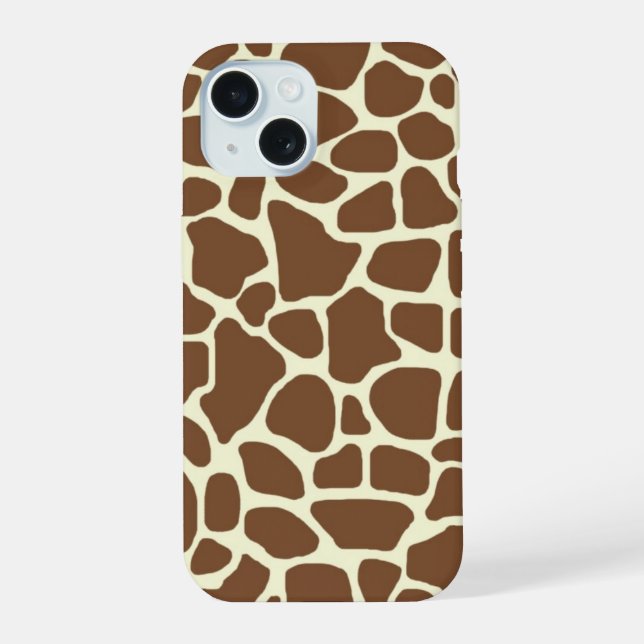 Giraffe Print Iphone Case (Back)