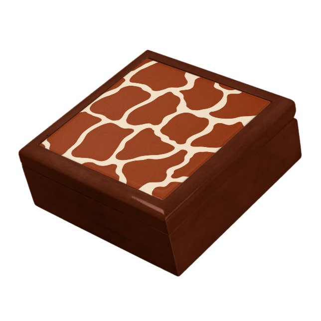 Giraffe Print Keepsake Box (Side)