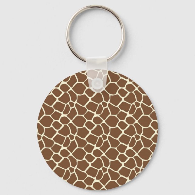 Giraffe Print Keychain (Front)