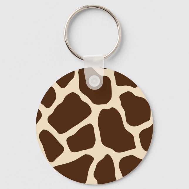 Giraffe Print Keychain (Front)