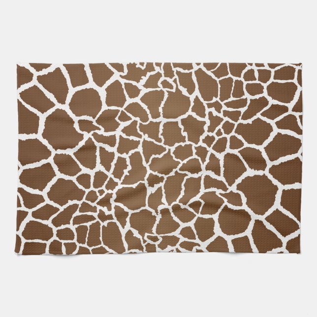 Giraffe print kitchen towel (Horizontal)