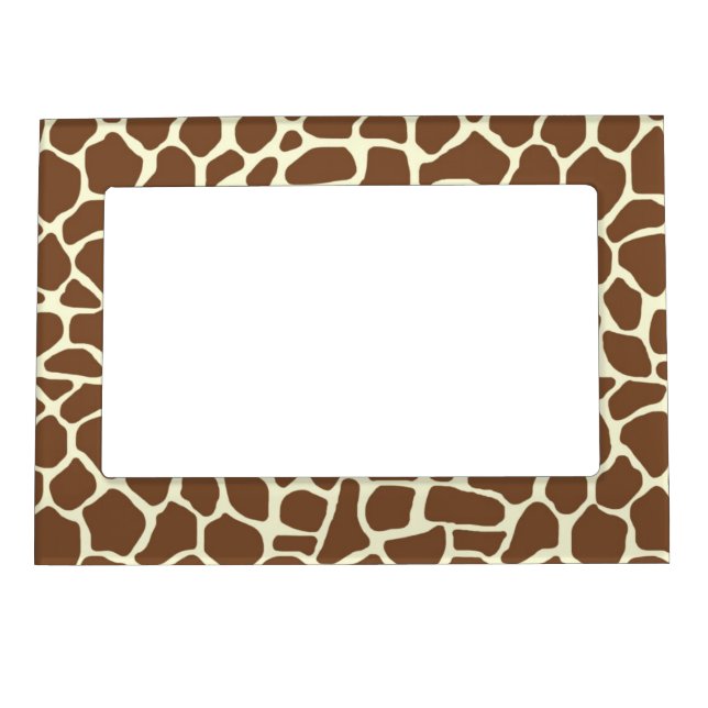 Giraffe Print Magnetic Photo Frame (Front)