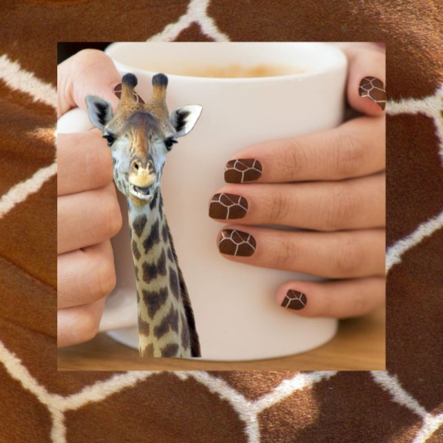 Giraffe Print - Minx Nail Wraps (Giraffe Nail Art)