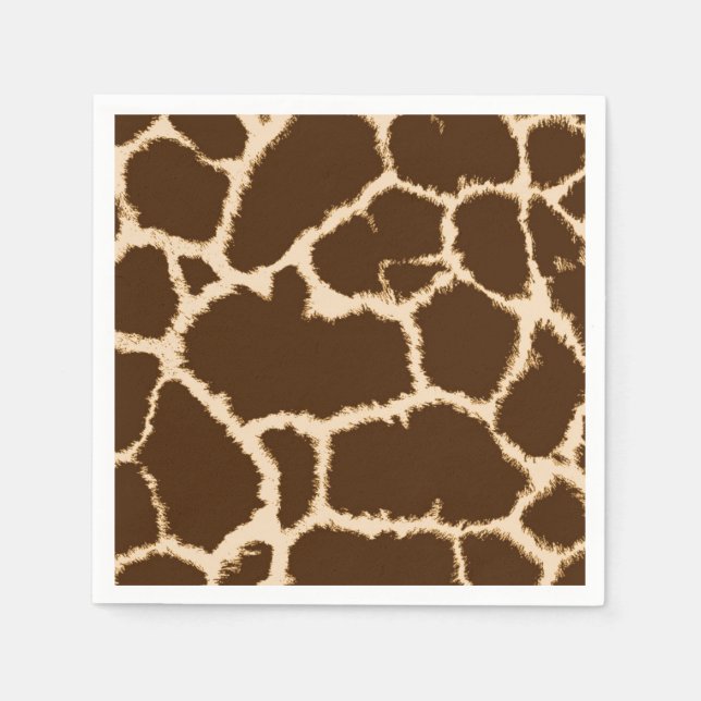 Giraffe Print Napkins (Front)