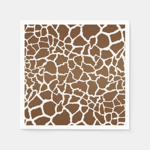 Giraffe print napkins