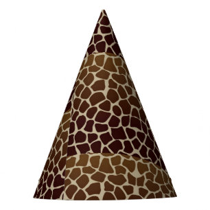 Giraffe Print Party Hat