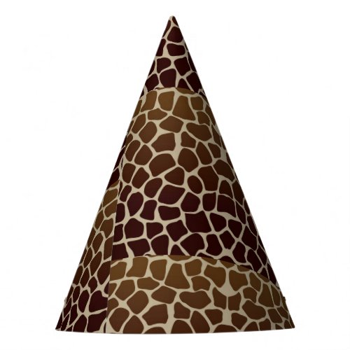 Giraffe Print Party Hat