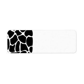 Giraffe Print Pattern. Animal Print Design, Black Label
