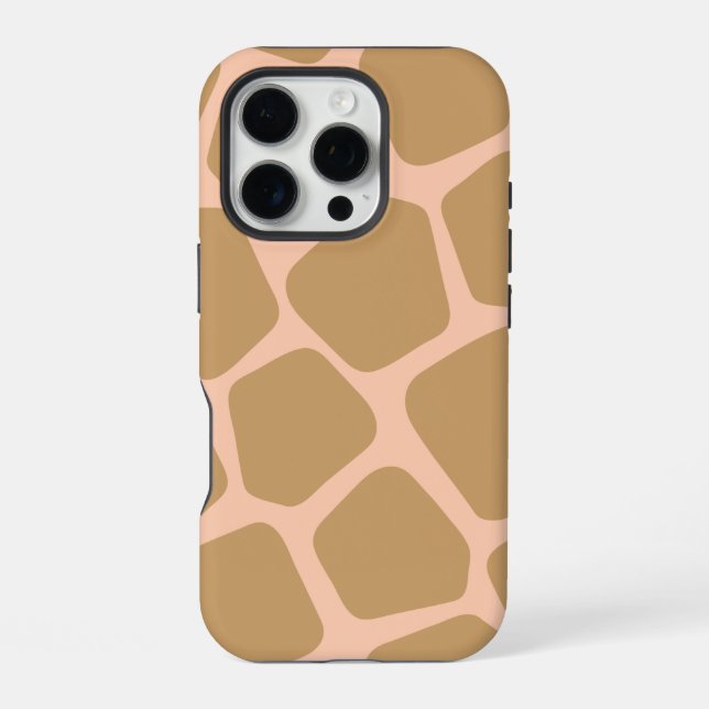 Giraffe Print Pattern Design Iphone Case (Back)