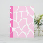 Giraffe Print Pattern in Bright Pink. (Standing Front)