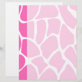 Giraffe Print Pattern in Bright Pink. (Front/Back)