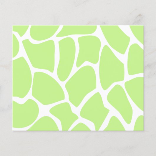 Giraffe Print Pattern in Light Lime Green. (Front)