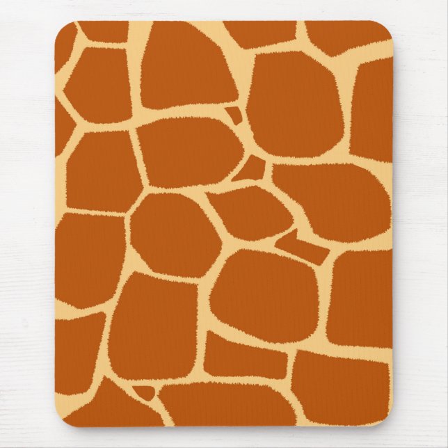 Giraffe print pattern mouse pad (Front)