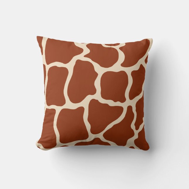 Giraffe Print  Pillow (Front)