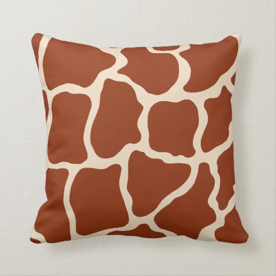 giraffe print throw pillows